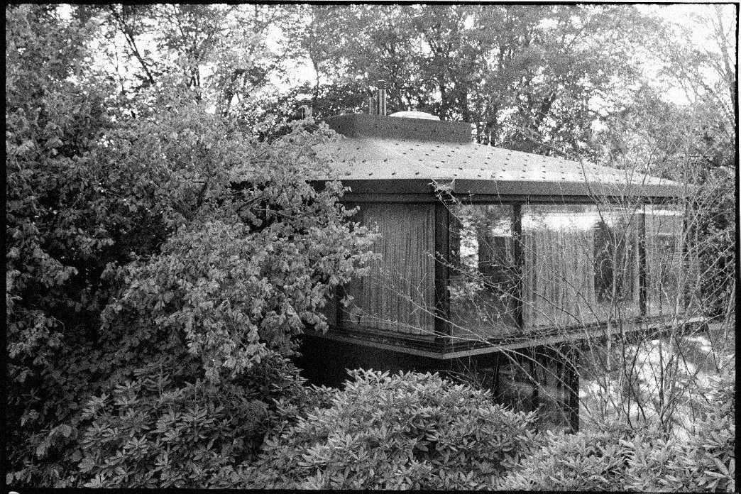 Oliv Brunner Volk Architekten_Pavilion_Exterior_BW_foliage_Photo_Eliane Rutishauser.jpg